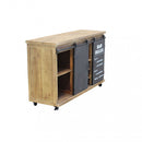 Mobile Edmond 123x41x74 h cm in Legno Marrone-4