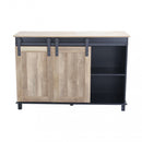 Mobile Youri 120x40x82 h cm in Legno Nero-5