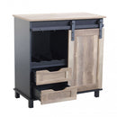 Mobile Yvan 80x40x82 h cm in Legno Nero-2