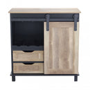 Mobile Yvan 80x40x82 h cm in Legno Nero-3