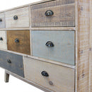 Mobile Donald 125x45x82 h cm in Legno Multicolor-7