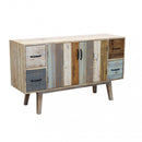 Mobile Fred 131x40x77 h cm in Legno Multicolor-1