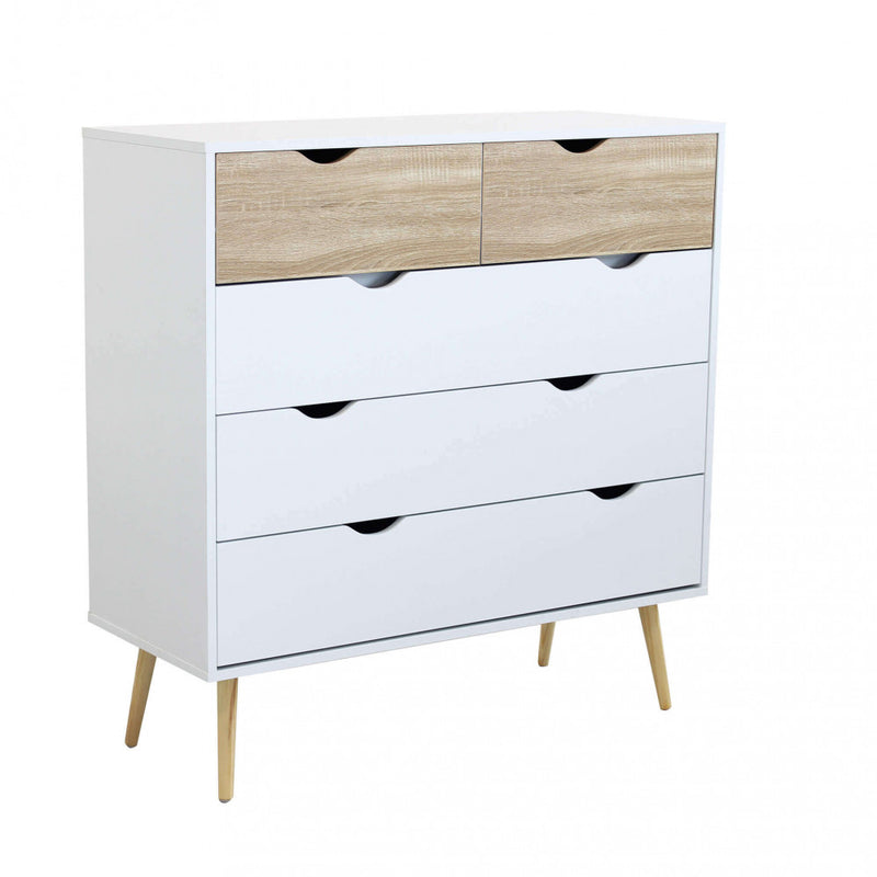 Mobile Wesley 99x39x101 h cm in Legno Bianco-1