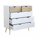 Mobile Wesley 99x39x101 h cm in Legno Bianco-2