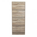 Scarpiera Wendy 60x24x150 h cm in Legno Naturale-3