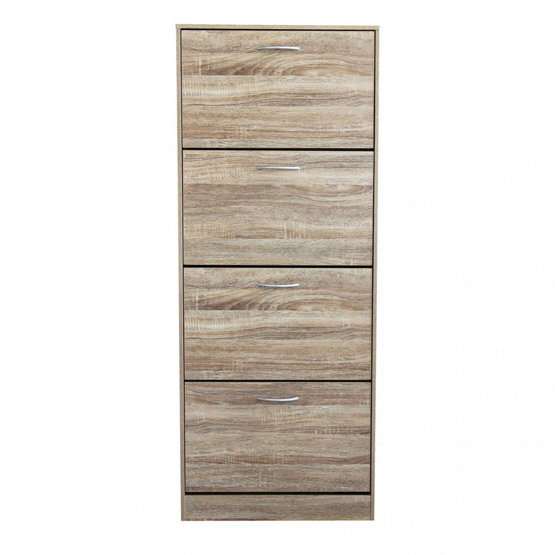 Scarpiera Wendy 60x24x150 h cm in Legno Naturale-3