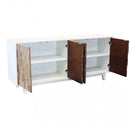 Mobile Antwan 180x45x80 h cm in Legno Bianco-2