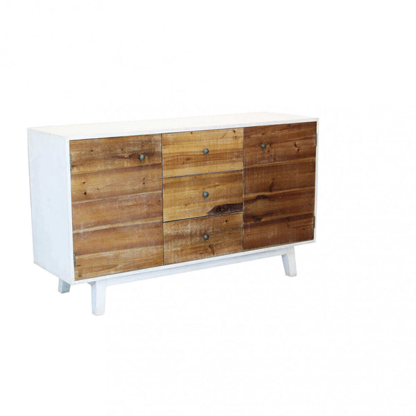 Austen Schrank 142 x 45 x 83 h cm in weißem Holz sconto