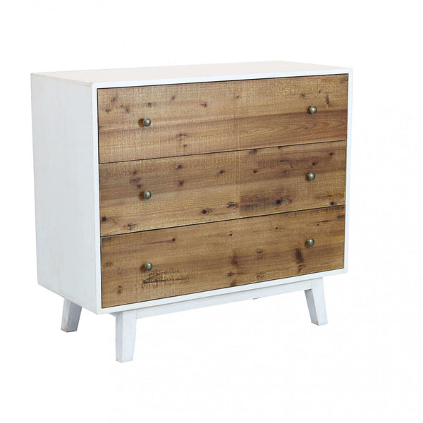 Schrank Barney 100 x 45 x 90 h cm aus weißem Holz acquista