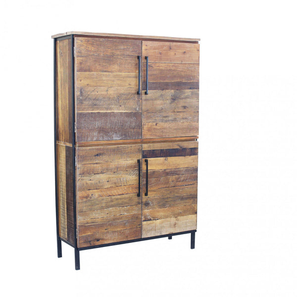 Braxton Schrank 100x40x160 h cm in Brown Wood online