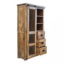 Mobile Warren 100x45x180 h cm in Legno Marrone-2