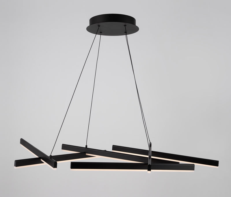 Moderne Pendelleuchte aus Black Line Aluminium