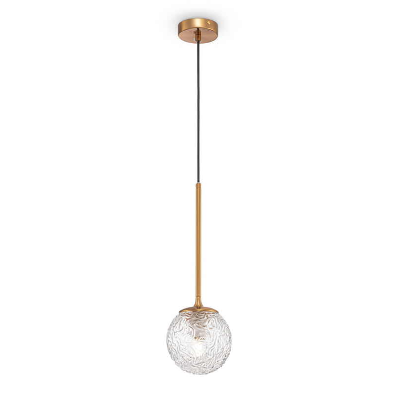 Lampada pendente Modern in Metallo Ligero Ottone-1