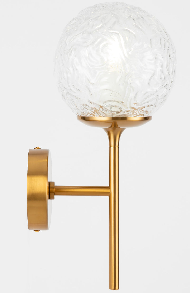 Moderne Wandlampe aus Light Brass Metal