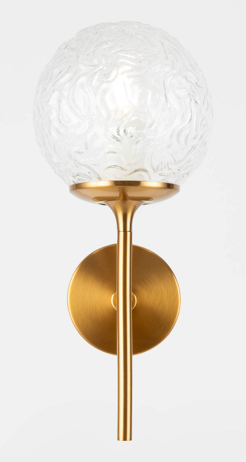 Moderne Wandlampe aus Light Brass Metal