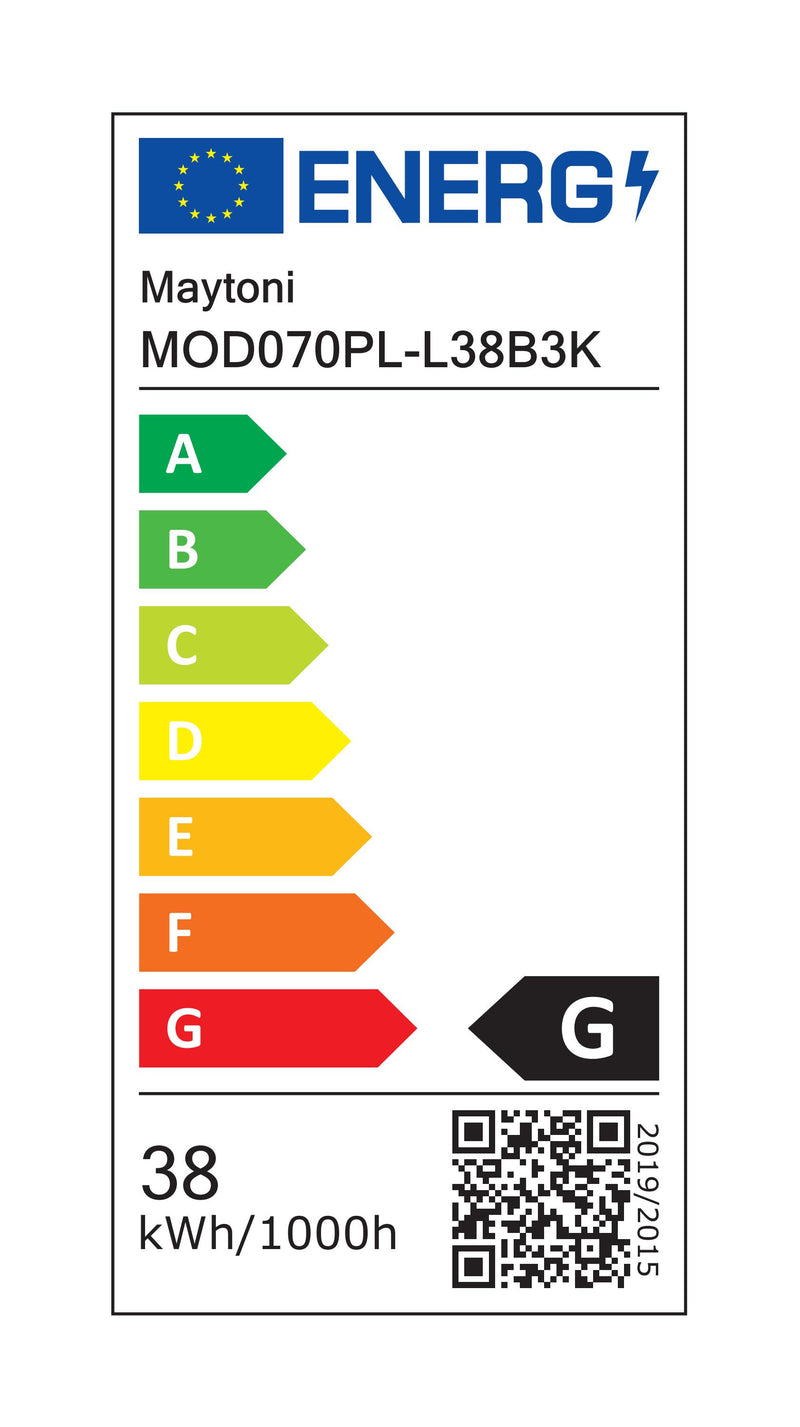 Lampada pendente Modern in Metallo e Acrilico Fad Nero-5