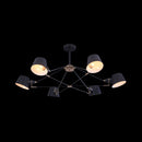 Lampadario Modern in Metallo Abigail Nero-2