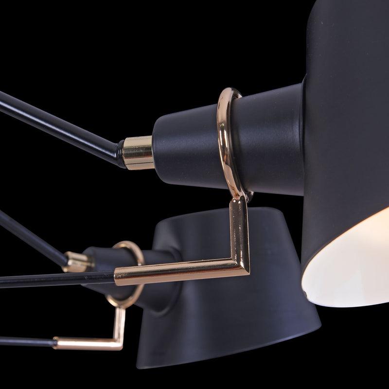 Lampadario Modern in Metallo Abigail Nero-6