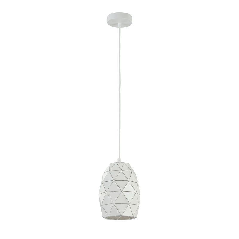 Lampada pendente Pendant in Metallo Louvre Bianco-4