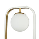 Lampada da parete Modern in Metallo Avola Bianco con Oro-5