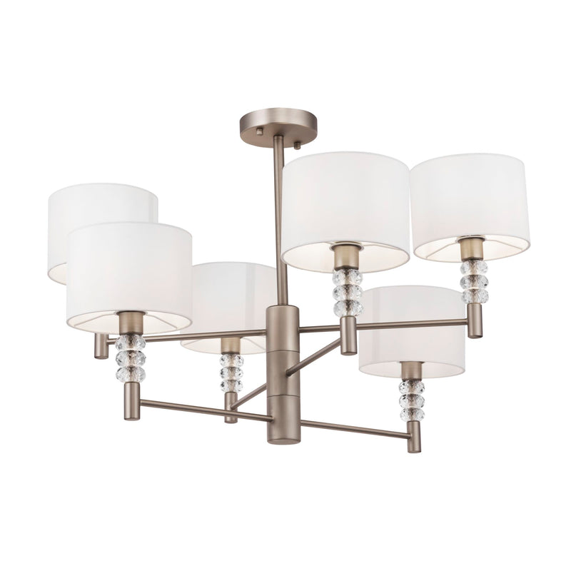 Lampadario Modern in Metallo Lincoln Nickel-1