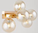 Moderne Wandlampe aus Dallas Gold Metal