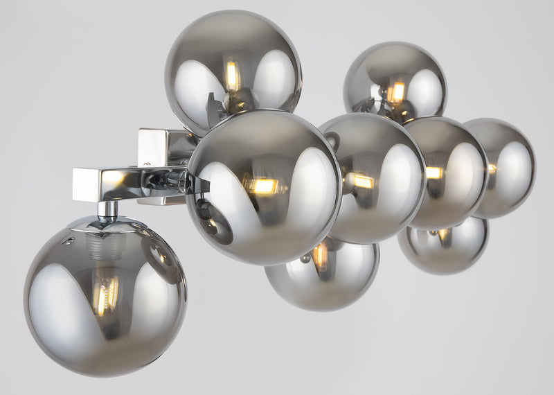 Moderne Wandlampe aus Dallas Chrome Metal