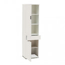 Armadio 2 Ante 1 Cassetto 45x38x174 h cm in Truciolare bilaminato Bianco-2