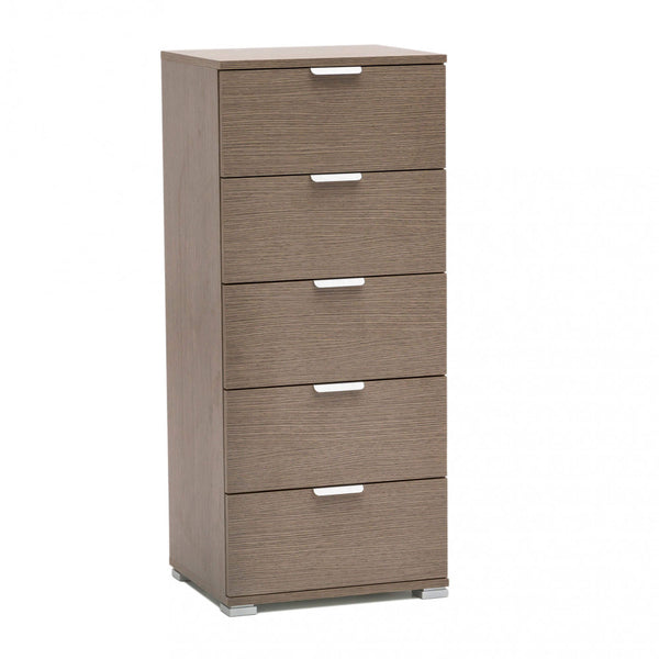 prezzo Grey Oak Schrank 5 Schubladen 45x38x103 h cm aus Bilaminat-Spanplatte Grey Oak