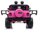 Macchina Elettrica per Bambini 2 Posti Maxi Fuoristrada 12V Happy Kids Rosa-8