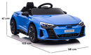 Macchina Elettrica per Bambini 12V Audi RS E-Tron GT Blu-5