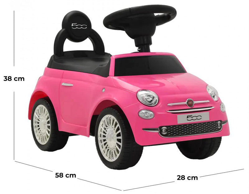 Macchina Cavalcabile per Bambini Fiat 500 Rosa-5