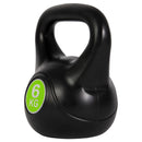 Kettlebell Fitness 6 Kg in PVC con Sabbia e Maniglia Nero-2