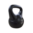 Kettlebell Fitness 4 Kg in PVC con Sabbia e Maniglia Nero-2