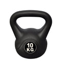 Kettlebell Fitness 10 Kg in PVC con Sabbia e Maniglia Nero-1