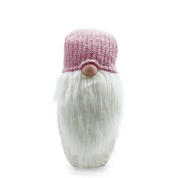 Weihnachtswichtel H87 cm mit Lichtern und rosa Hut acquista