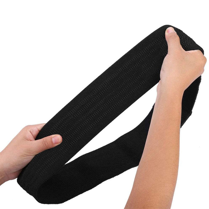 Fascia di Resistenza per Allenamento Gambe e Glutei in Nylon Nero-1