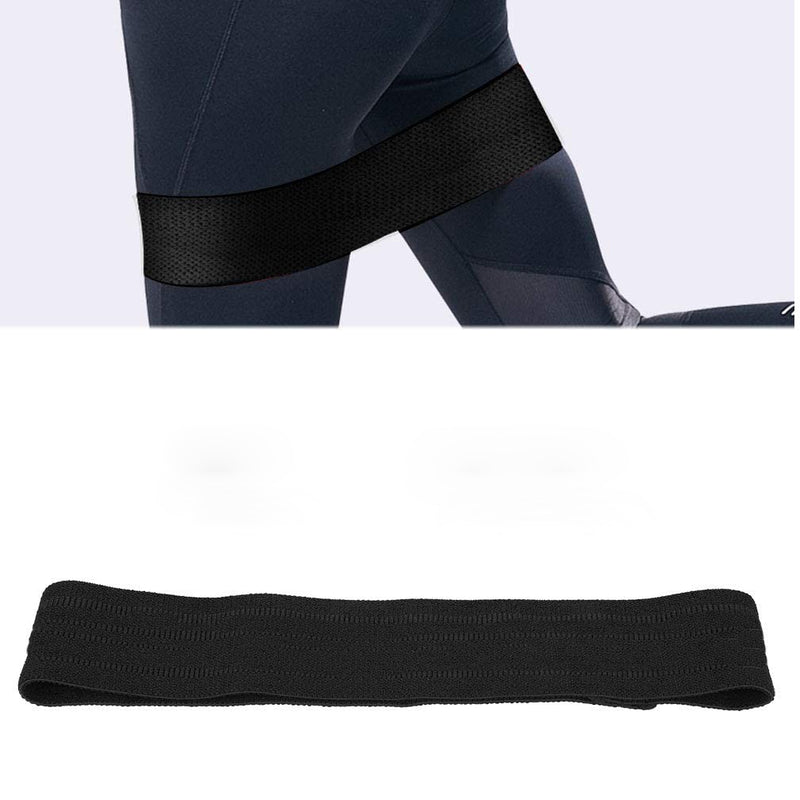 Fascia di Resistenza per Allenamento Gambe e Glutei in Nylon Nero-3