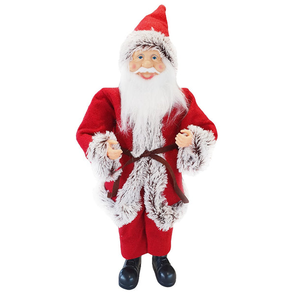 prezzo Weihnachtsmann-Puppe H50 cm mit roten und grauen Mini-Glühwürmchen