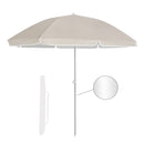 Ombrellone da Giardino Ø180 cm in alluminio telo in poliestere Beige-2