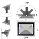 Faro Led RGB da Esterno 20W con Telecomando e Staffa per Parete Protezione IP65-2