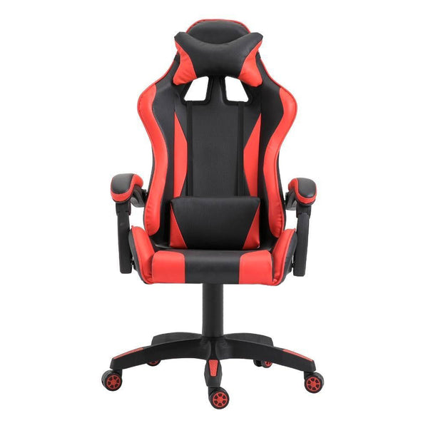 prezzo Ergonomischer Gaming-Stuhl 66 x 60 x 134 cm aus rotem Kunstleder