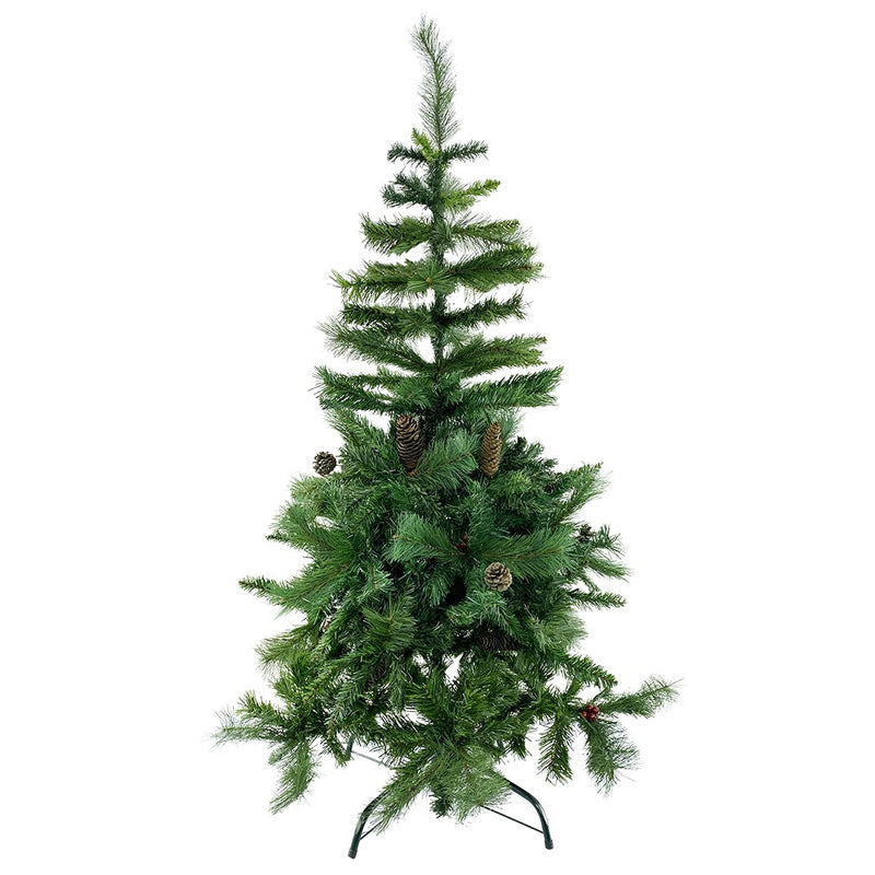 Albero di Natale 150H cm 504 Rami Pieghevoli in PVC Abete Artificiale-1