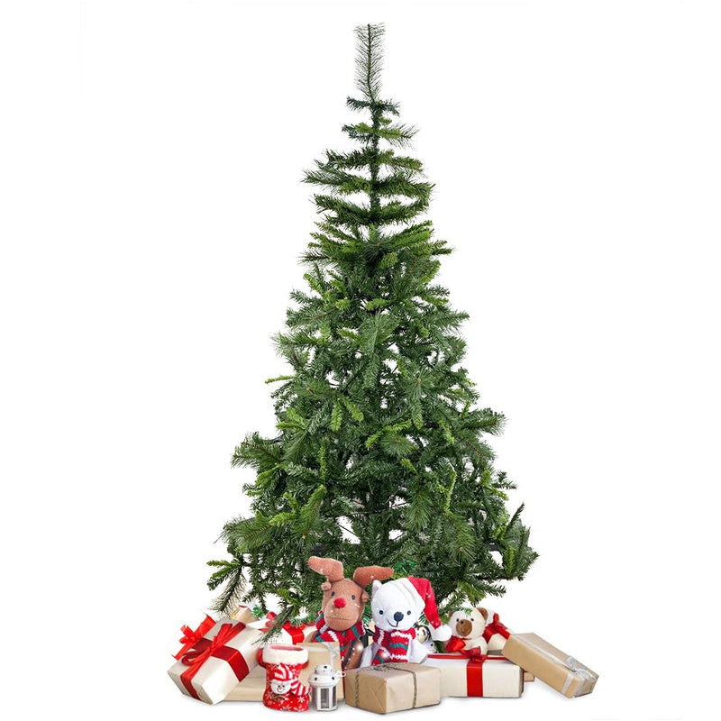 Albero di Natale 210H cm 828 Rami pieghevoli in PVC abete artificiale-3