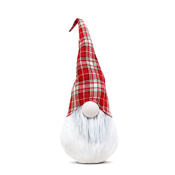 sconto Weihnachtswichtel H65cm mit weißem Licht mit schottischem Hut