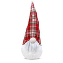 Gnomo di Natale H45 cm con Luce Bianco con Cappello Scozzese-1