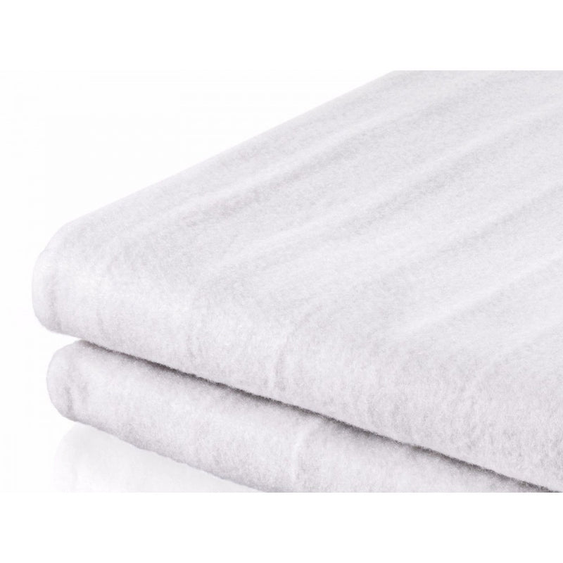 Coperta Termica Elettrica Matrimoniale 120W in Poliestere Bianco-3