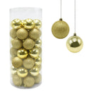 Set 48 Palline Decorative Ø 7 cm per Albero di Natale Dorate-1