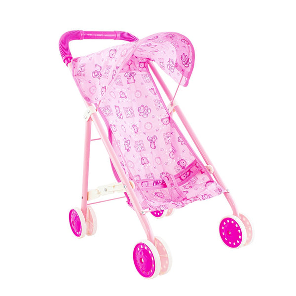 prezzo Kinderwagen für Puppen mit rosa Bärenmuster