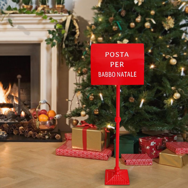 Cassetta della Posta di Babbo Natale 110 cm Rossa-3